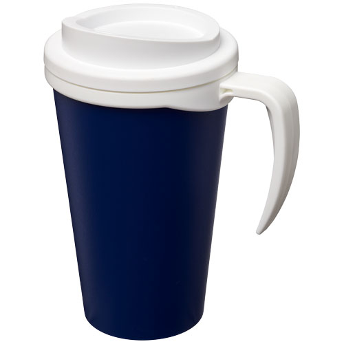 Mug isolant 350 ml promotionnel Americano® Bleu et Blanc